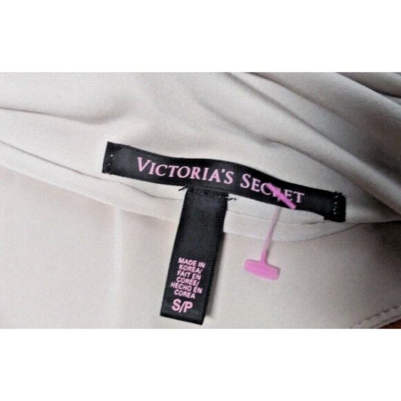 Victoria's Secret Y2K Dress Open Back Cowl Back Cream Sz S/P STRETCHY Long sleev - Picture 7 of 10